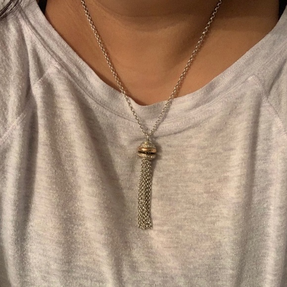 NWOT Brighton round pendant with fringe and chain - Picture 5 of 5